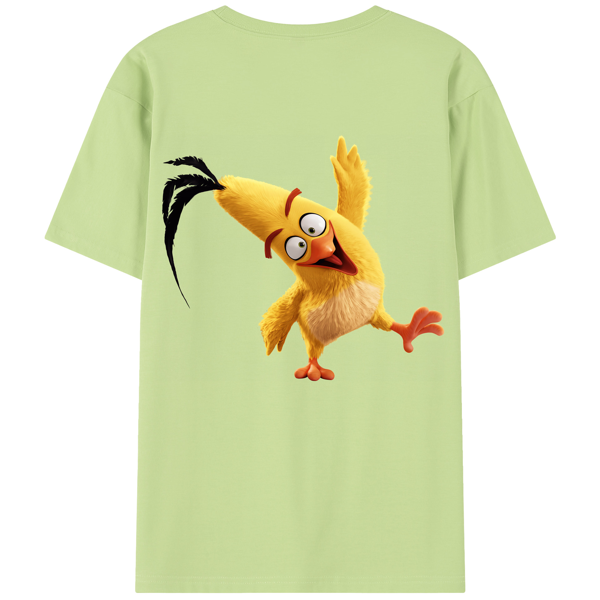 （画像用） Angry Birds アングリーバード 綿100％半袖Tシャツ（背面プリント）